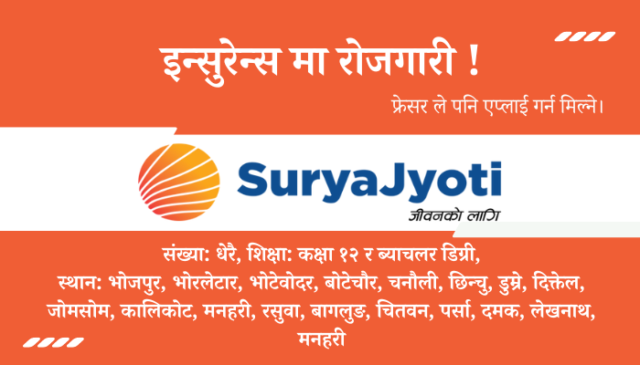 Branch Manager & Trainee Assistant Job Opportunity at Surya Jyoti Life Insurance