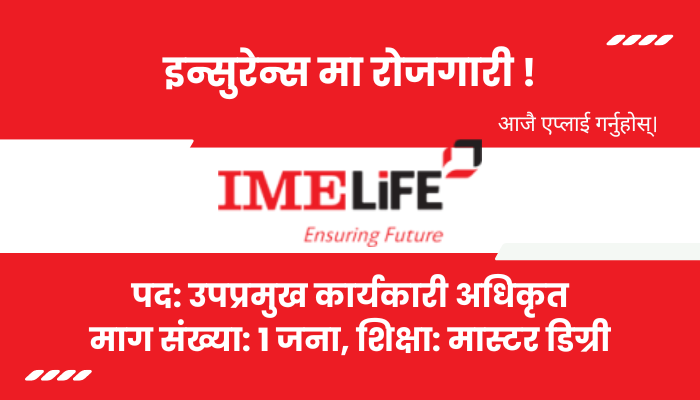 Vacancy for Deputy Chief Executive Officer at I.M.E. Life Insurance Company Limited
