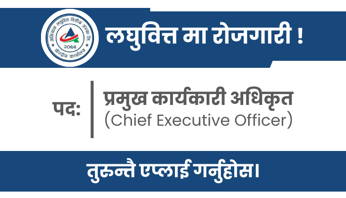 Chief Executive Officer Vacancy at Aviyan Laghubitta Bittiya Sanstha Limited inPanauti
