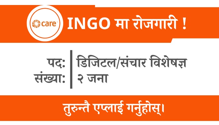 Digital and Communication Specialist Job Opening at Care Nepal in Surkhet and Janakpur
